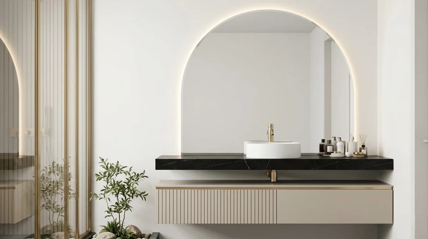 ALUFURN Compact Unit aluminium bathroom vanity India