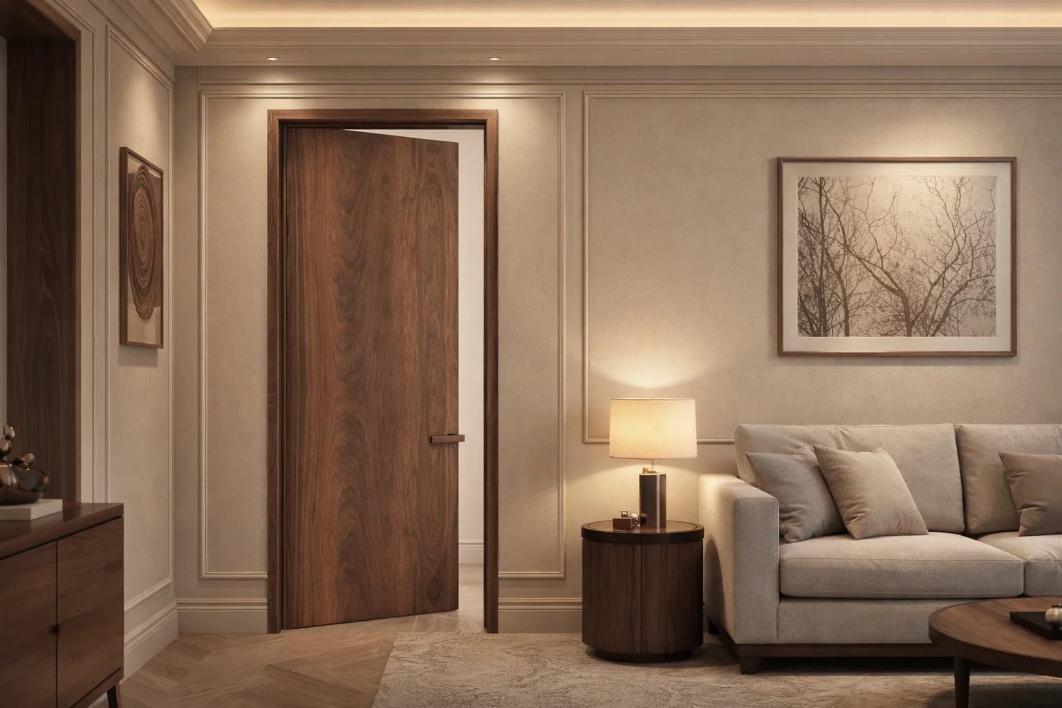 ALUFURN Hidden Door aluminium interior door India