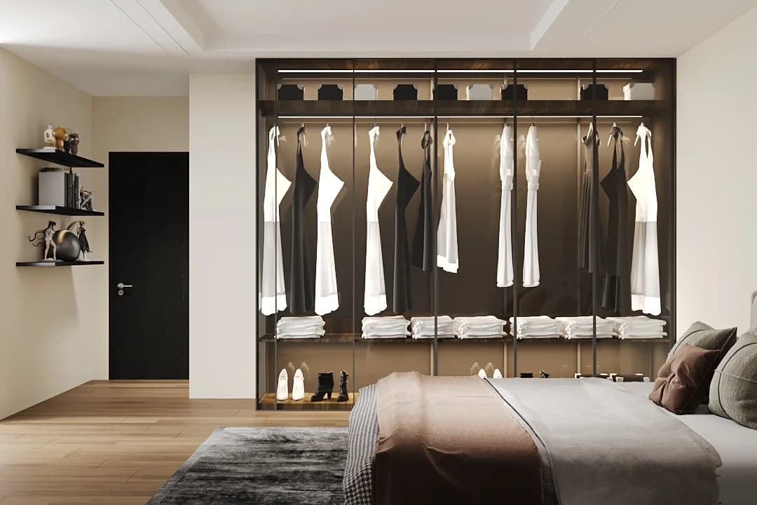 ALUFURN Sliding Luxe aluminium wardrobe India
